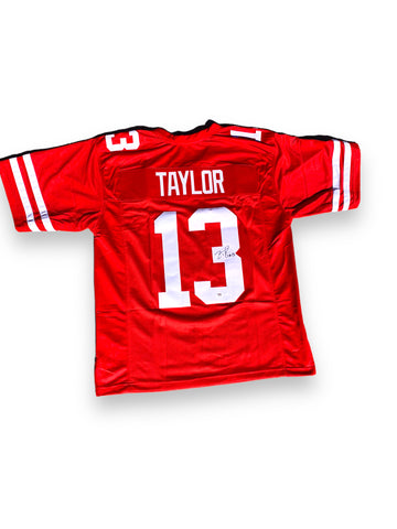 Zac Taylor #13 NEBRASKA CORNHUSKERS Custom Football Jersey PSA Certified