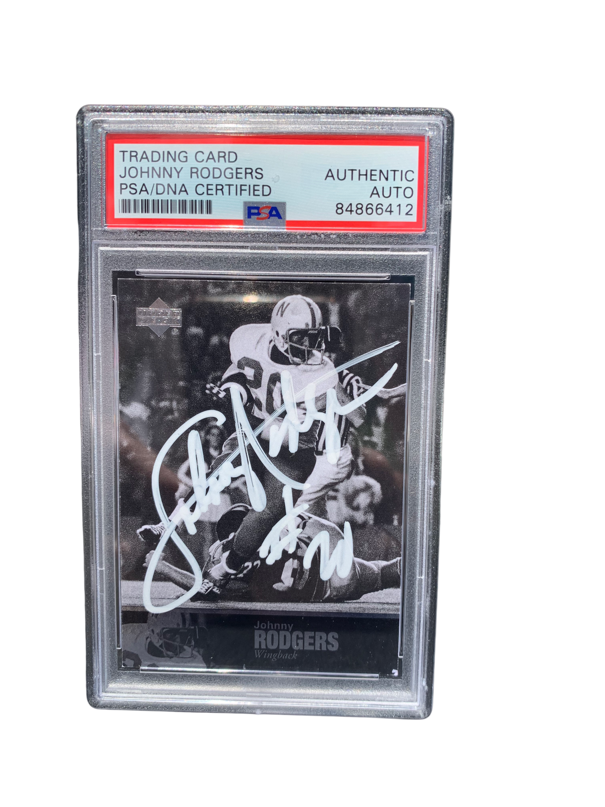 Johnny Rodgers NEBRASKA CORNHUSKERS Upper Deck Signed Card