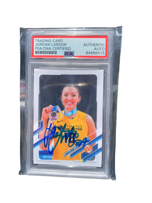 Jordan Larson NEBRASKA CORNHUSKERS Volleyball Signed Trading Card