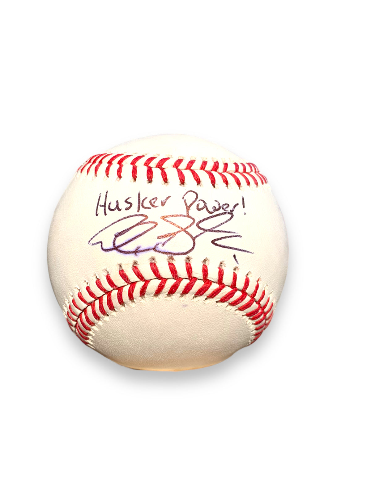 Alex Gordon Nebraska MLB Baseball Signed & Certified Husker Power