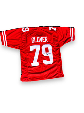 Richard Glover NEBRASKA CORNHUSKERS Custom Football Jersey PSA Certified