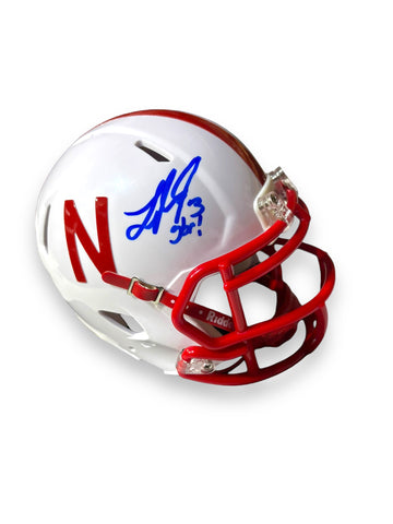 Ameer Abdullah #8 & Taylor Martinez Signed Nebraska Cornhusker Mini Helmet