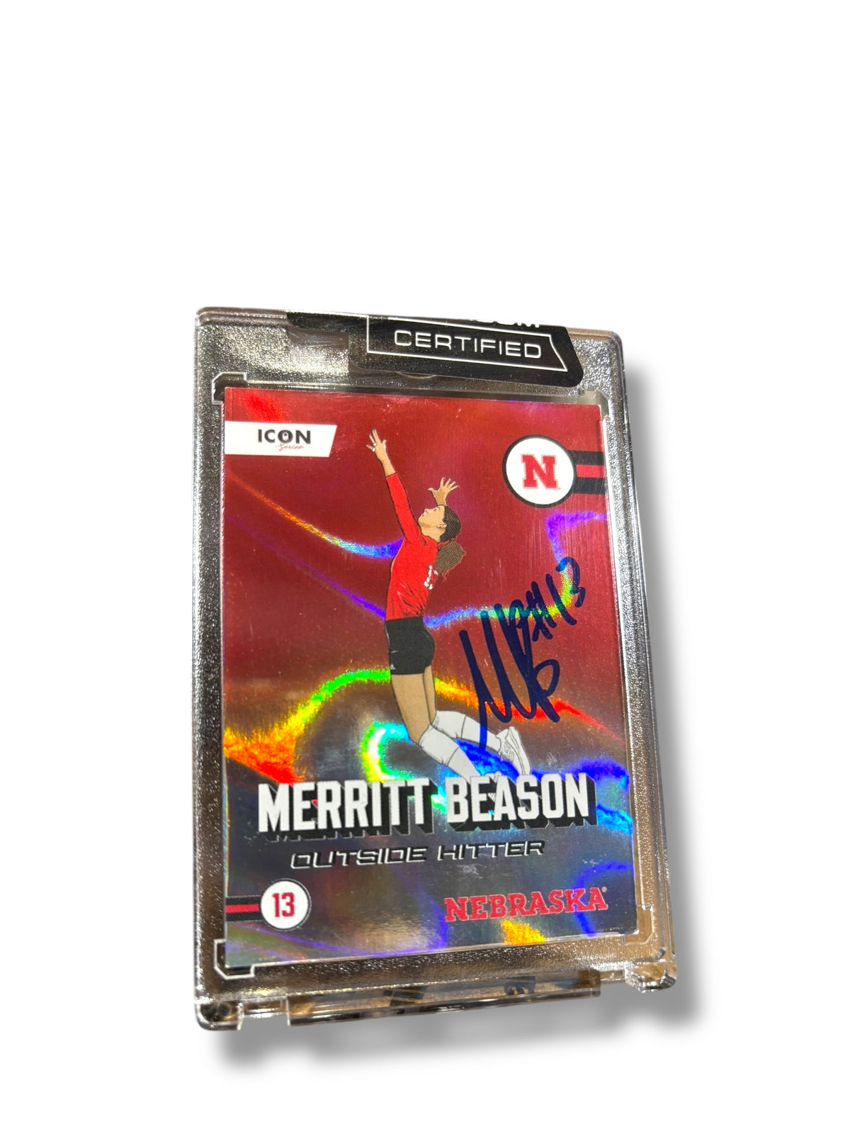 Merritt Beason #13 Nebraska Cornhusker Volleyball Signed Husker Card