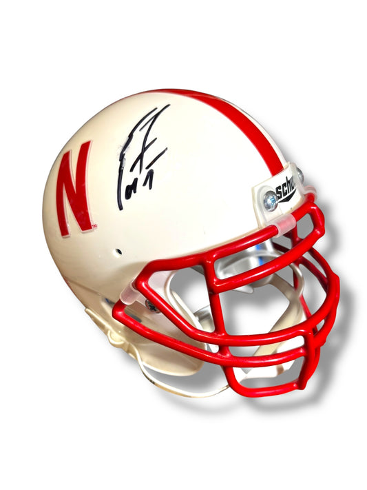 Ahman Green#30 & Scott Frost Nebraska Corhnusker Special Edition Signed Husker Combo Mini Helmet