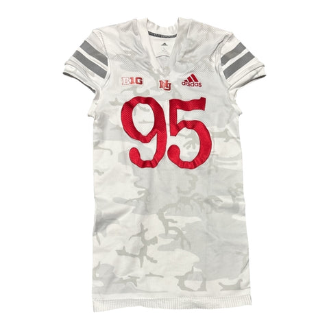 Husker Game Used Jersey #95 2021 Season September 11 Game