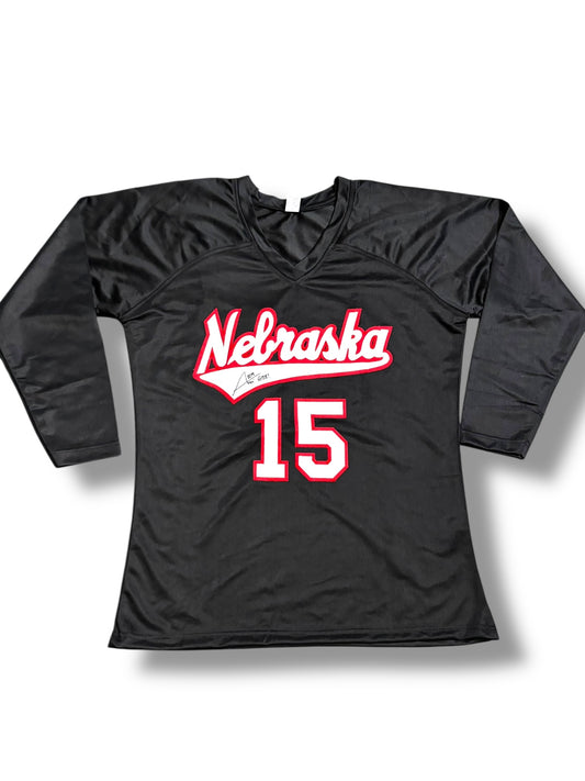 Andi Jackson #15 Signed Nebraska Cornhusker Volleyball Jersey