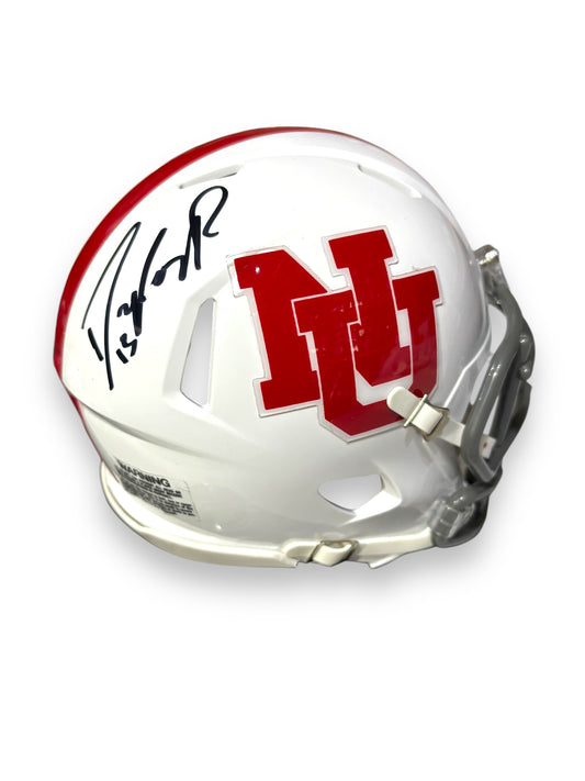 Dylan Raiola #15 Signed Nebraska Cornhusker Football Mini Helmet