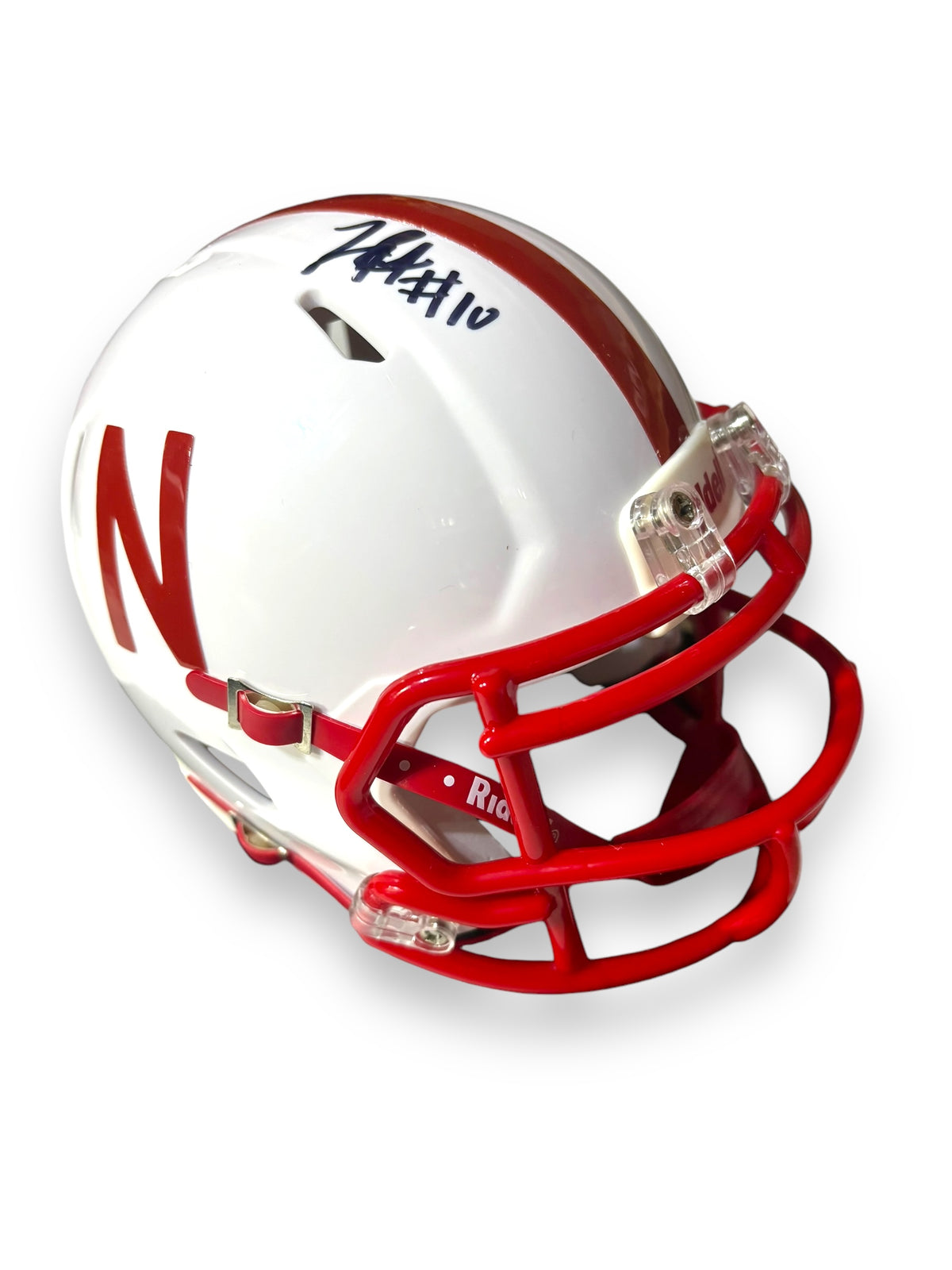 Trey Palmer #3 Nebraska Cornhusker Signed Mini Helmet