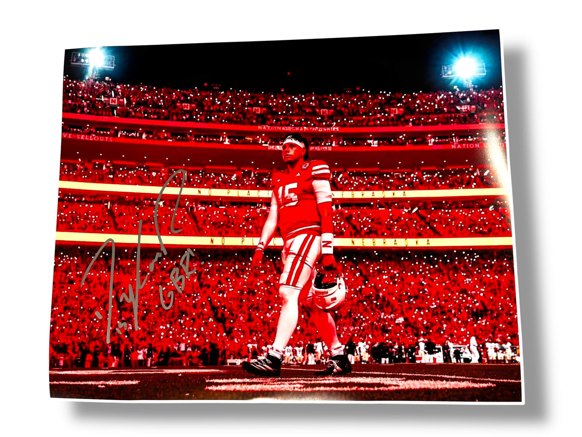 Dylan Raiola #15 Nebraska Cornhuskers Football Signed 16x20