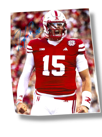 Dylan Raiola #15 Nebraska Cornhuskers Football Signed 16x20
