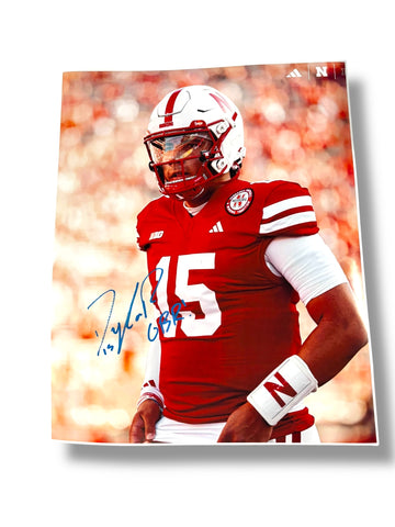 Dylan Raiola #15 Nebraska Cornhuskers Football Signed 16x20