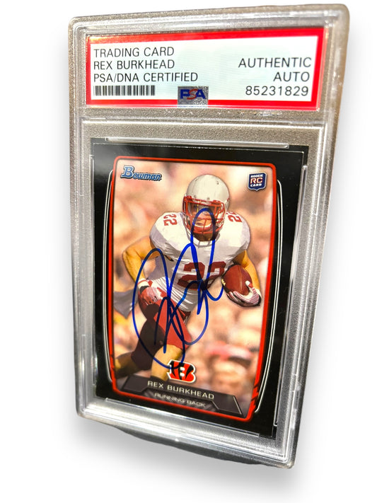 Rex Burkhead #22 Nebraska Cornhusker Autographed Bowman Card PSA Certified