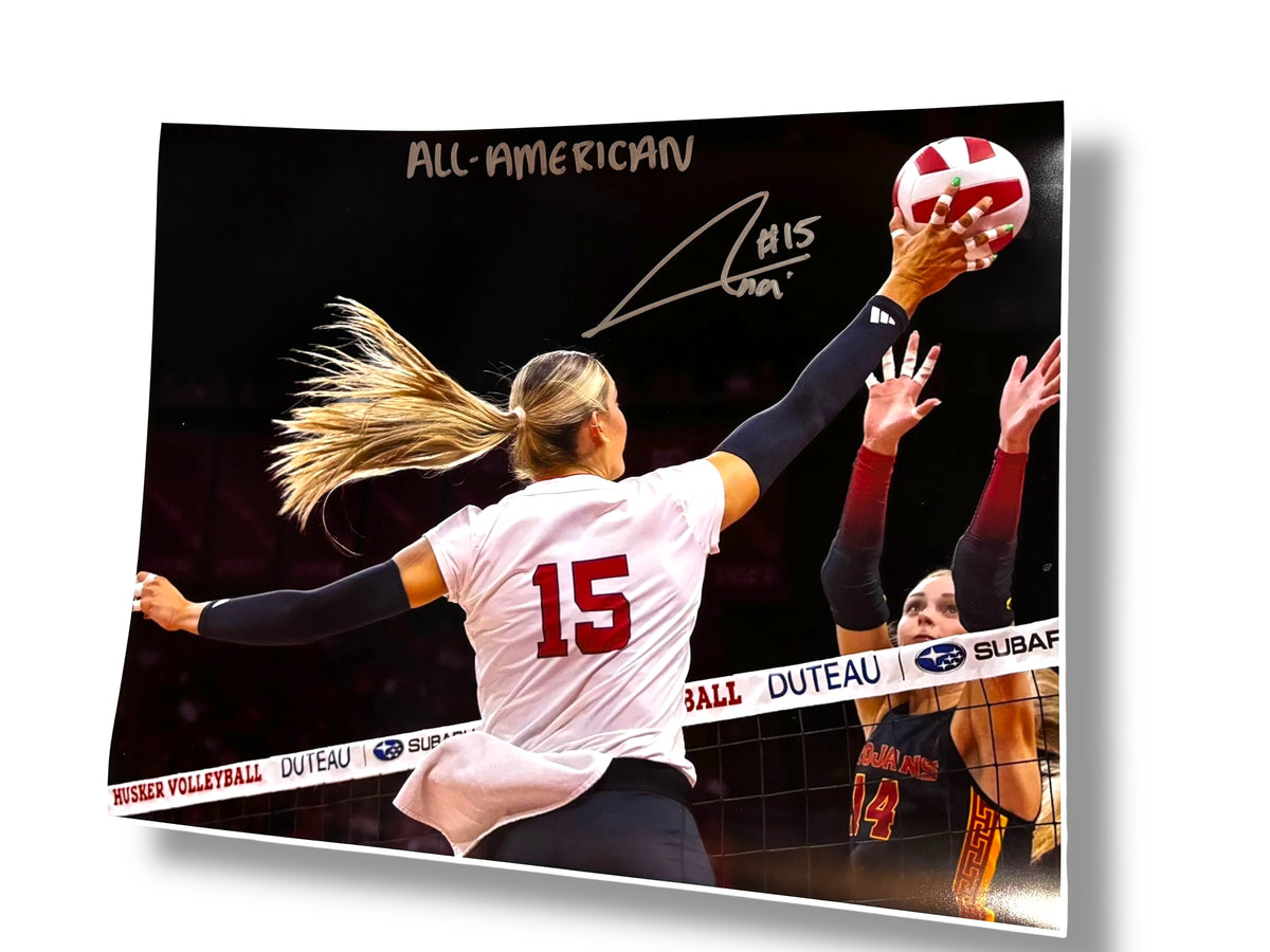 Andi Jackson #15 Nebraska Cornhusker Volleyball Signed 11x14