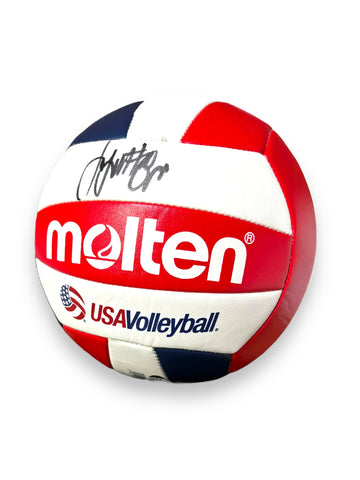 Jordan Larson Nebraska Cornhusker USA Signed Volleyball PSA Certified