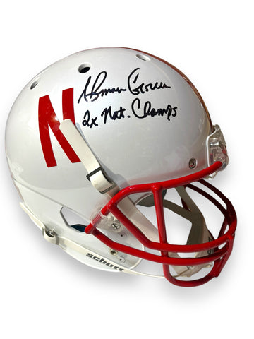 Ahman Green Certified Full Size Nebraska Cornhusker Helmet