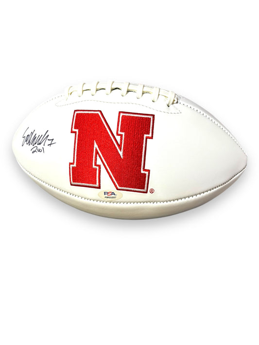 Eric Crouch #7 Certified Nebraska Cornhusker Signed Football