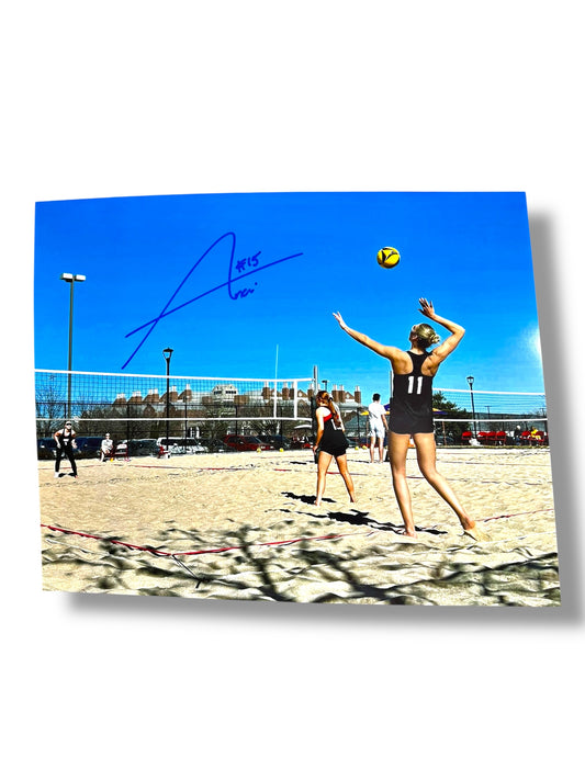 Andi Jackson #15 Nebraska Cornhusker Volleyball Signed 8x10