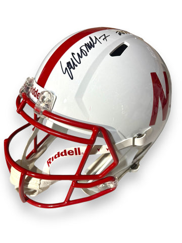 Eric Crouch #7 Signed Nebraska Cornhusker Full Size Helmet 2020 Hall Of Fame