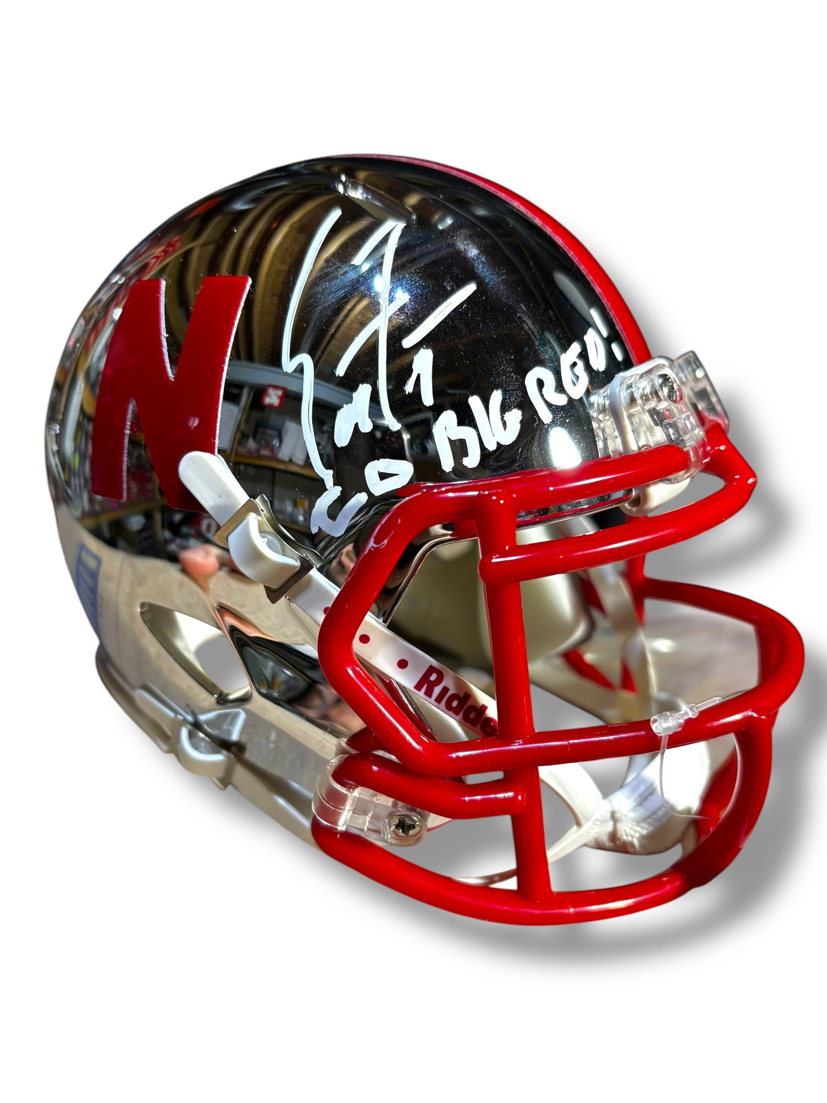 Scott Frost Signed Nebraska Cornhusker Football Mini Helmet Certified PSA
