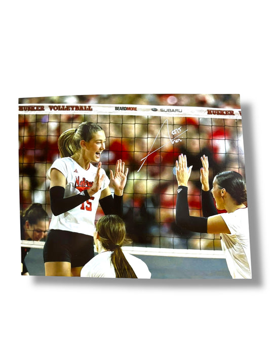 Andi Jackson #15 Nebraska Cornhusker Volleyball Signed 8x10