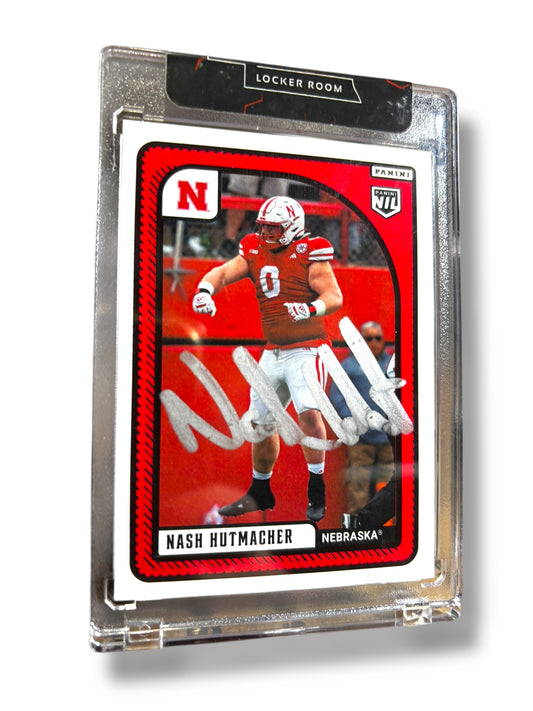 Nash Hutmacher #0 Nebraska Cornhusker Signed Panini Husker Football
