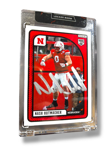 Nash Hutmacher #0 Nebraska Cornhusker Signed Panini Husker Football