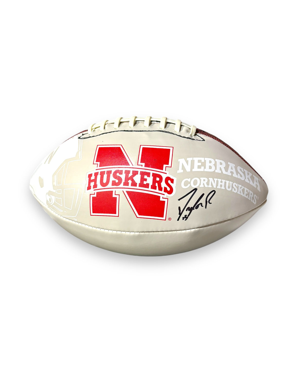 Dylan Raiola Signed Nebraska Cornhusker Full Size Football