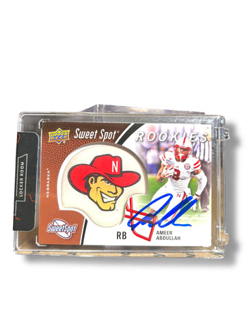 Ameer Abdullah #8 Nebraska Cornhusker Football Autographed Sweet Spot Rookie Card