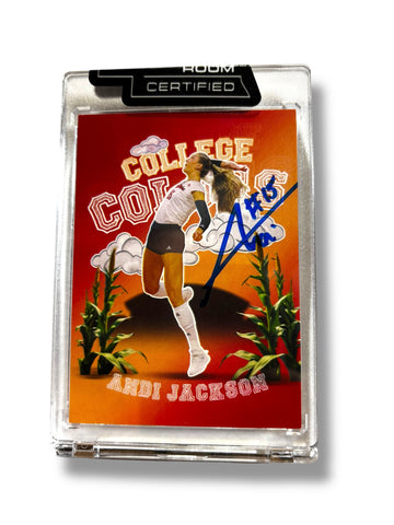 Andi Jackson #15 Nebraska Cornhusker Volleyball Signed Husker Card