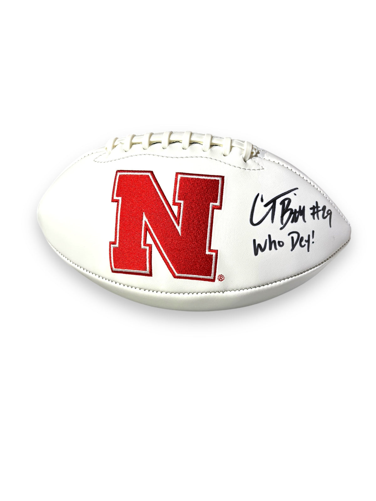 Cam Taylor-Britt #5 Signed Full Size Nebraska Cornhusker Football