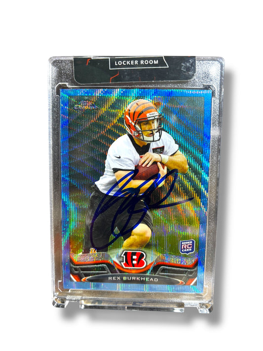 Rex Burkhead #22 Nebraska Cornhusker Football Autographed 2013 Rookie Card Blue Refactor