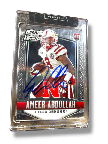 Ameer Abdullah #8 Nebraska Cornhusker Football Autographed Draft Picks Rookie Card