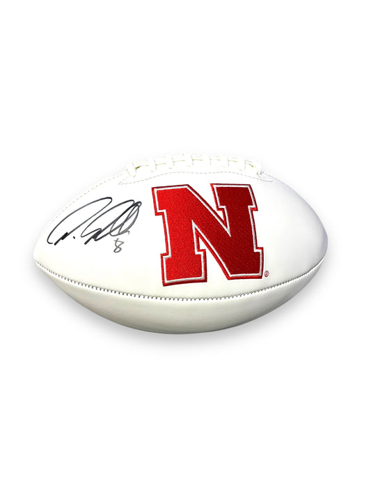 Ameer Abdullah #8 Signed Full Size Nebraska Cornhusker Football