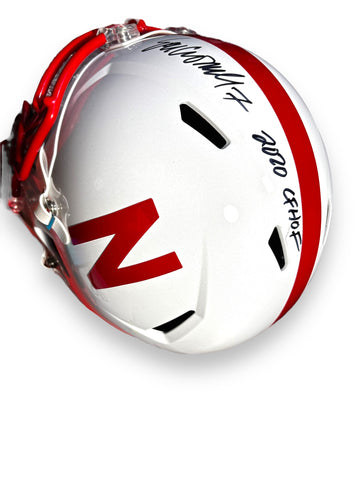 Eric Crouch #7 Signed Nebraska Cornhusker Full Size Helmet 2020 Hall Of Fame