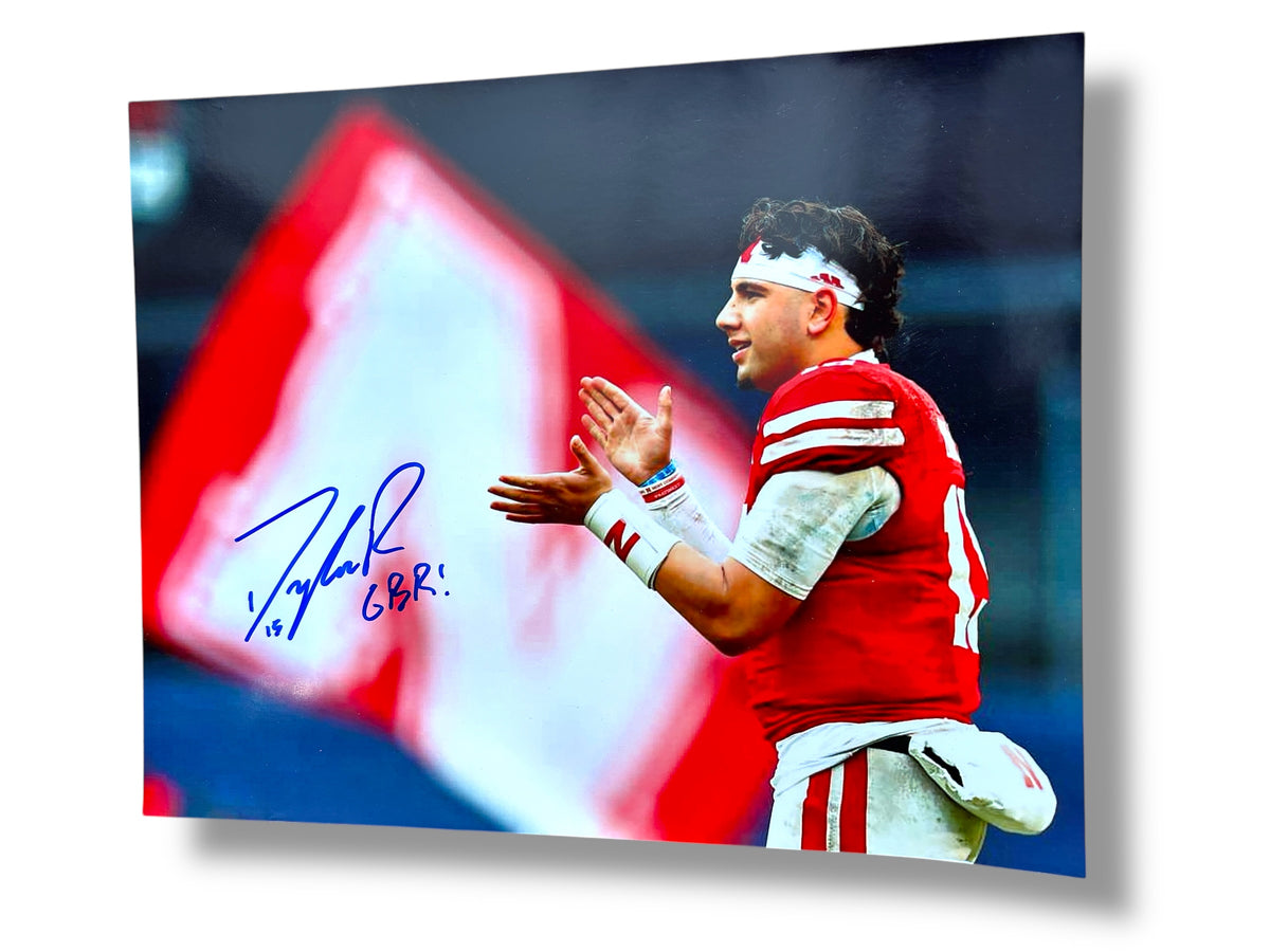 Dylan Raiola #15 Nebraska Cornhuskers Football Signed 8x10