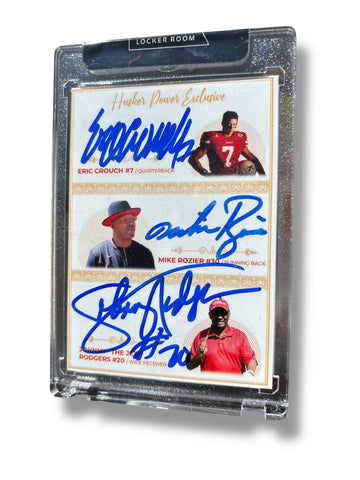 Nebraska Cornhusker Heisman Signed Husker Card Eric Crouch Johnny The Jet Rodgers Mike Rozier