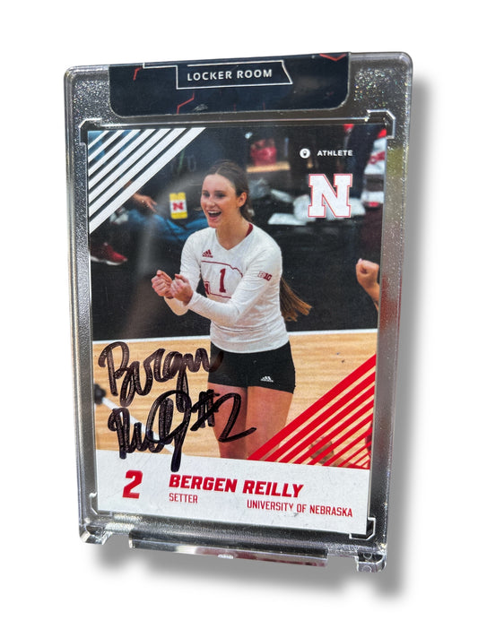 Bergan Reilly  #2 Nebraska Cornhuskers Signed Husker Card