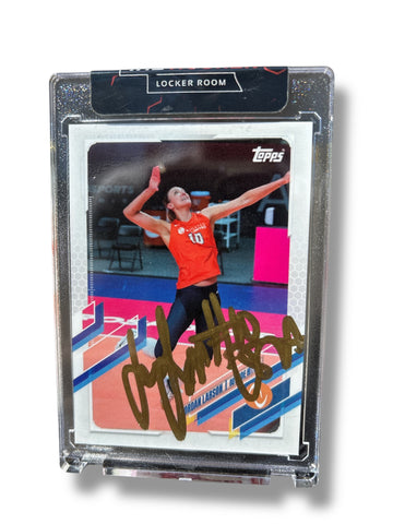 Jordan Larson NEBRASKA CORNHUSKERS Volleyball Signed USA Topps Trading Card