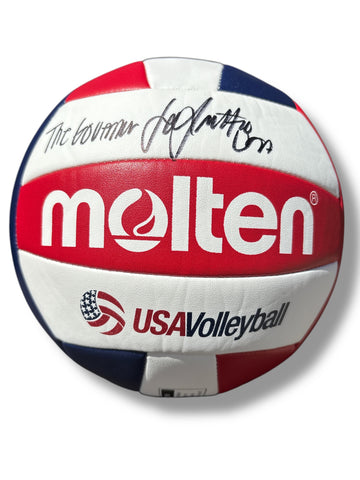 Jordan Larson Nebraska Cornhusker USA Signed Volleyball Certified The Governor