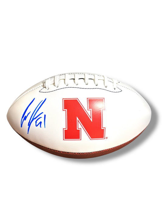 Cam Jurgens #51 Nebraska Cornhusker Signed Husker Football
