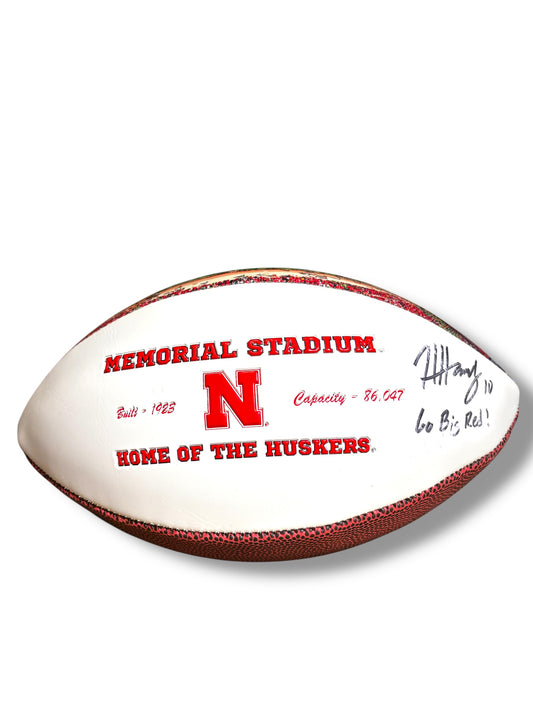Henrich Haarberg #10 Signed Nebraska Cornhusker Football