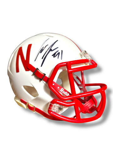 Cam Jurgens #51 Signed Nebraska Cornhusker Football  Mini Helmet
