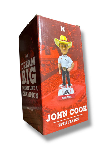 John Cook Nebraska Cornhuskers Volleyball Signed BobbleHead Retirement