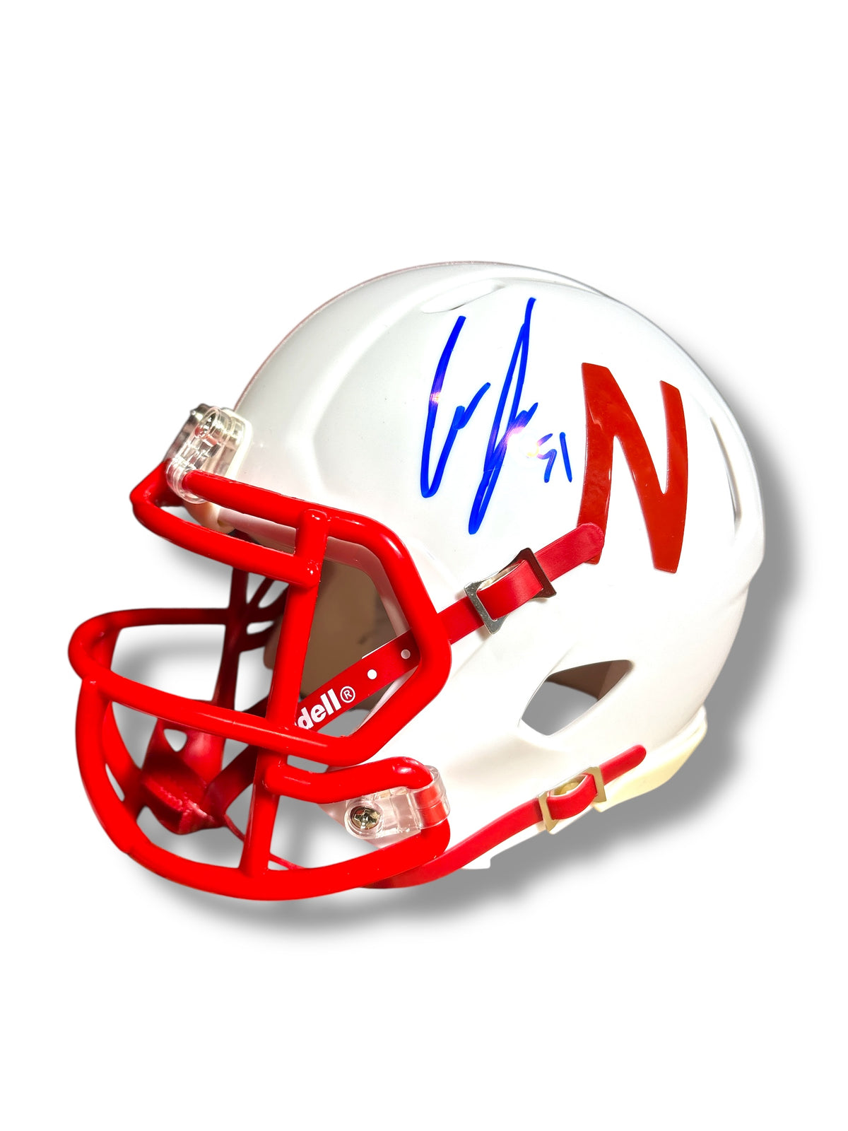Cam Jurgens #51 Signed Nebraska Cornhusker Football  Mini Helmet