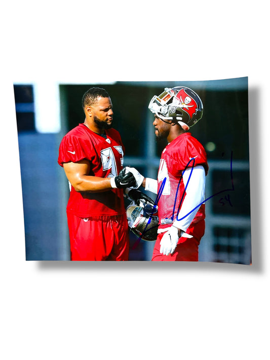 Ndamukong Suh #98 & Lavonte David #4 Nebraska Cornhusker Football Signed 8x10 Certified