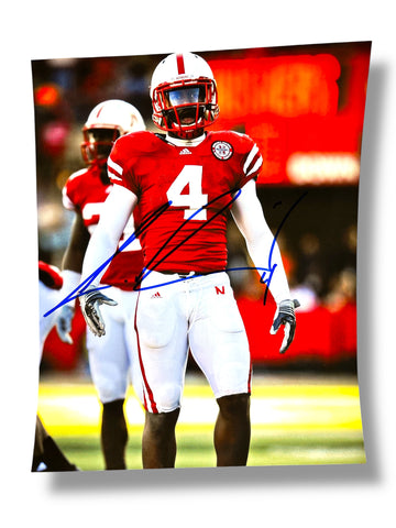 Lavonte David #4 Nebraska Cornhusker Football Signed 8x10