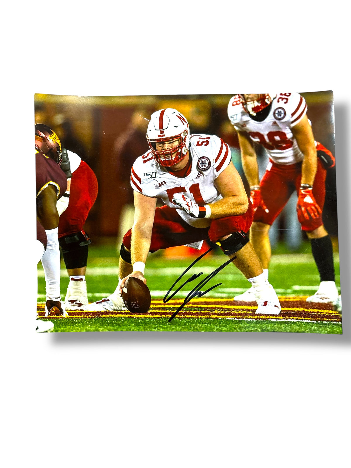 Cam Jurgens #51 Nebraska Cornhusker Football Signed 8x10