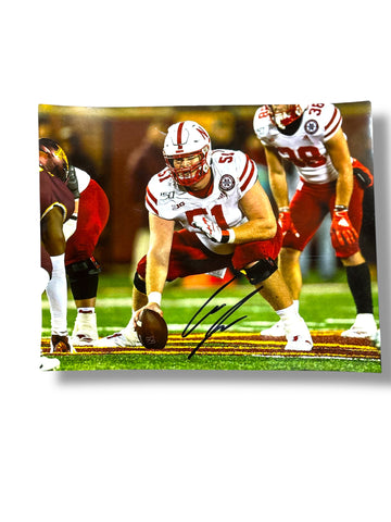 Cam Jurgens #51 Nebraska Cornhusker Football Signed 8x10