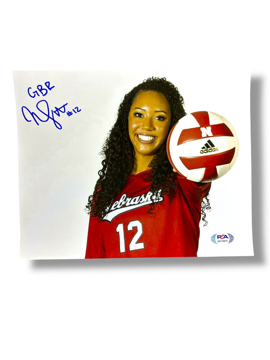 Jazz Sweets #12 Nebraska Volleyball Signed 8x10