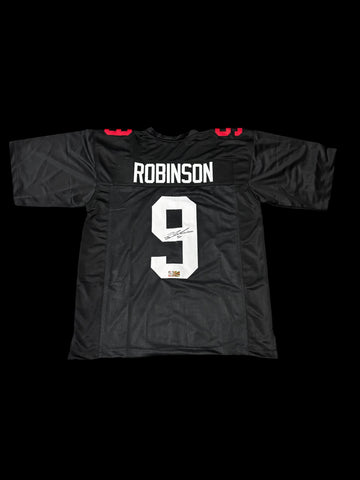 Ty Robinson #9 Signed Nebraska Cornhuskers Blackshirt Football Jersey Certified